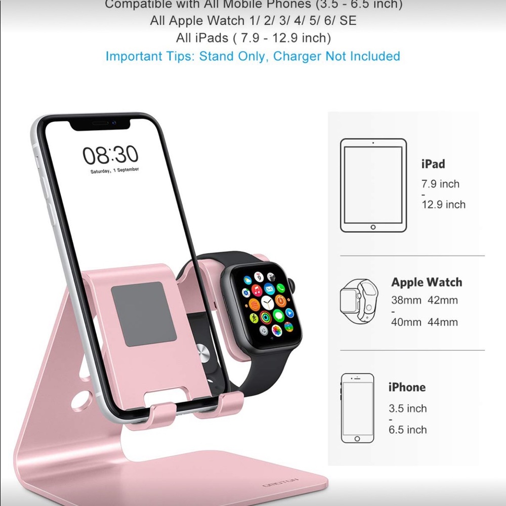 2 in 1 iphone and Apple watch charging stand